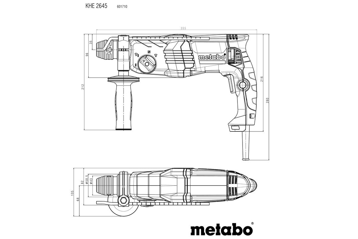 Metabo KHE 2645 Pnömatik Kırıcı Delici görsel 2