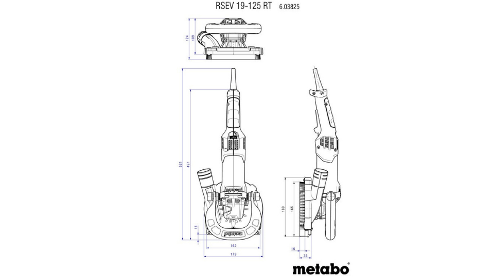 Metabo RSEV 19-125 RT Beton Taşlama (Renovasyon Taşlama)