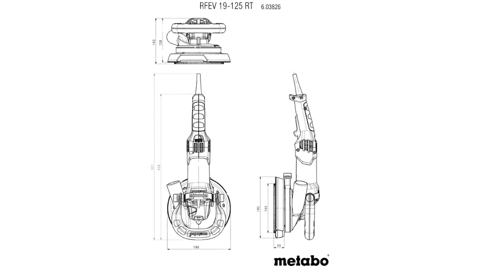 Metabo RFEV 19-125 RT Beton Taşlama (Renovasyon Taşlama)